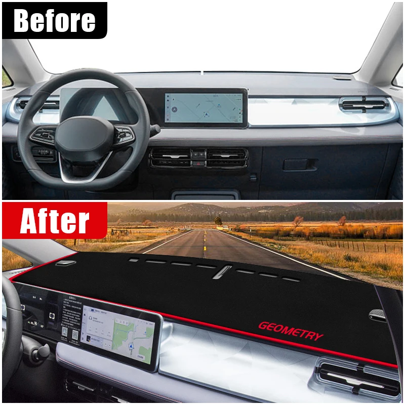 Чехол на приборную панель автомобиля геометрический для Geely E 2022 2023 2024