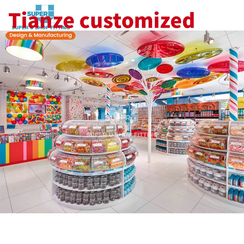 (Под заказ) витрина для конфет на заказ сладких мебельная фурнитура магазин