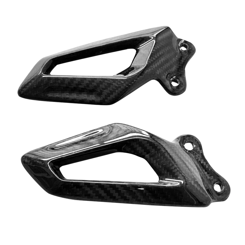 

Motorcycle Real Carbon Fiber Heel Guard Rearset Plate Foot Peg Protector For-BMW S1000RR S 1000RR 2019-2021
