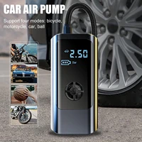 portable car air pump car 12v air compressor 150psi electric tyre inflator pump led lamp for motorcycle bicycle tire wireless