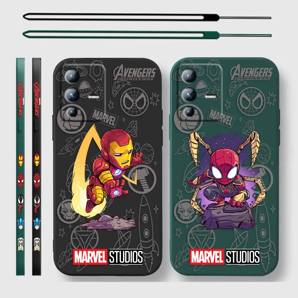 

Marvel Funny Spider-Man Iron Man Cartoon Case For Vivo V27 V27E V25 V25E V23 V23E V21 V21E V20 V20SE V19 V17 V15 V11I Pro Cover