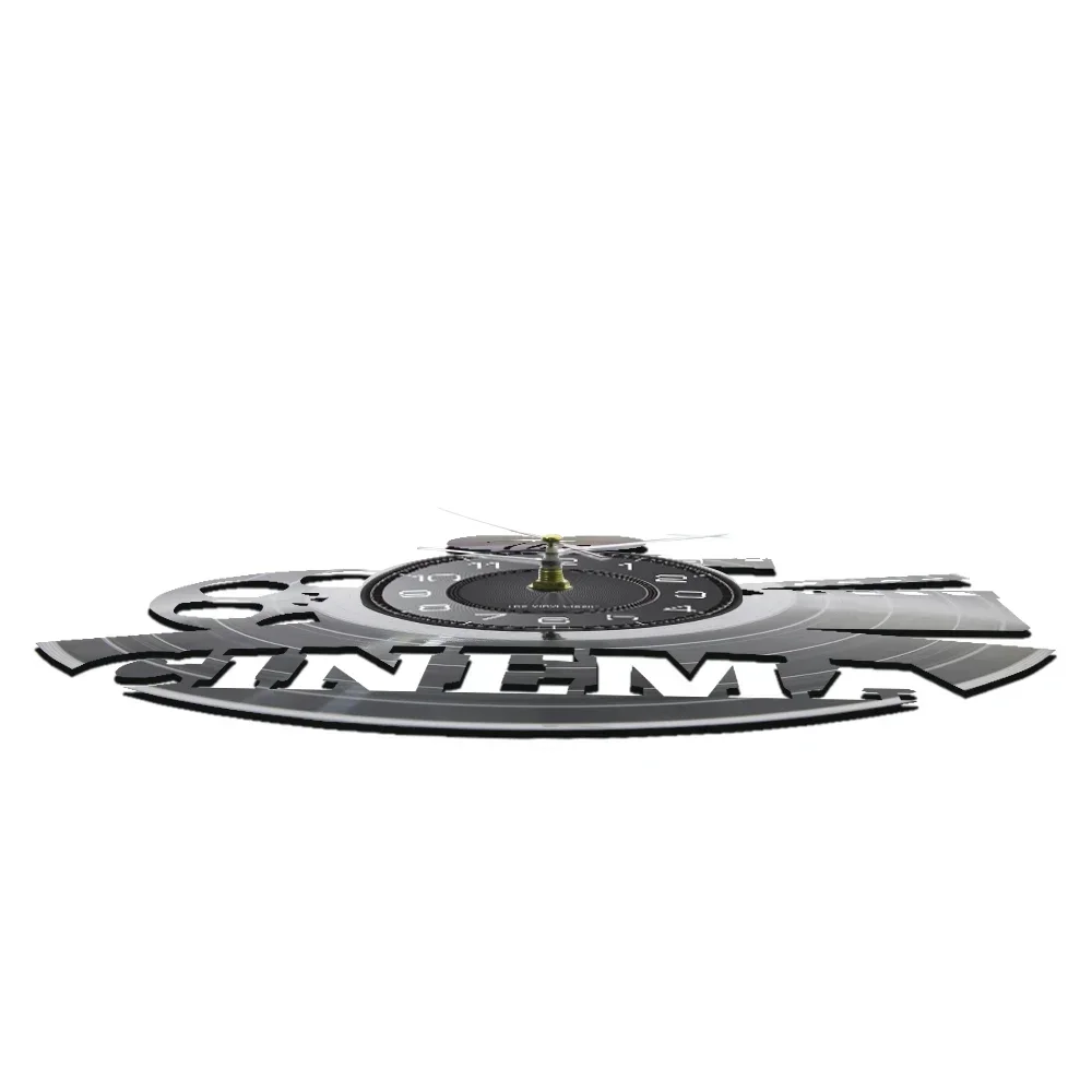 Домашний кинотеатр Ретро виниловая пластина настенные часы мужская пещера декор