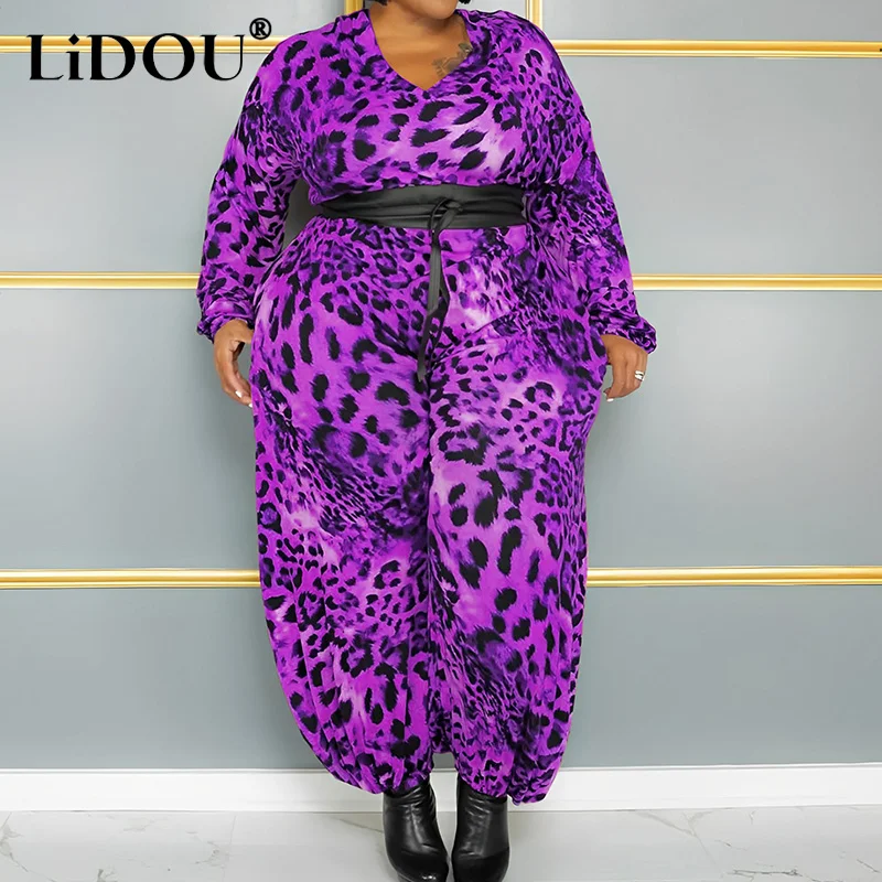 Рисунок 3 - Женский свободный комбинезон с леопардовым принтом