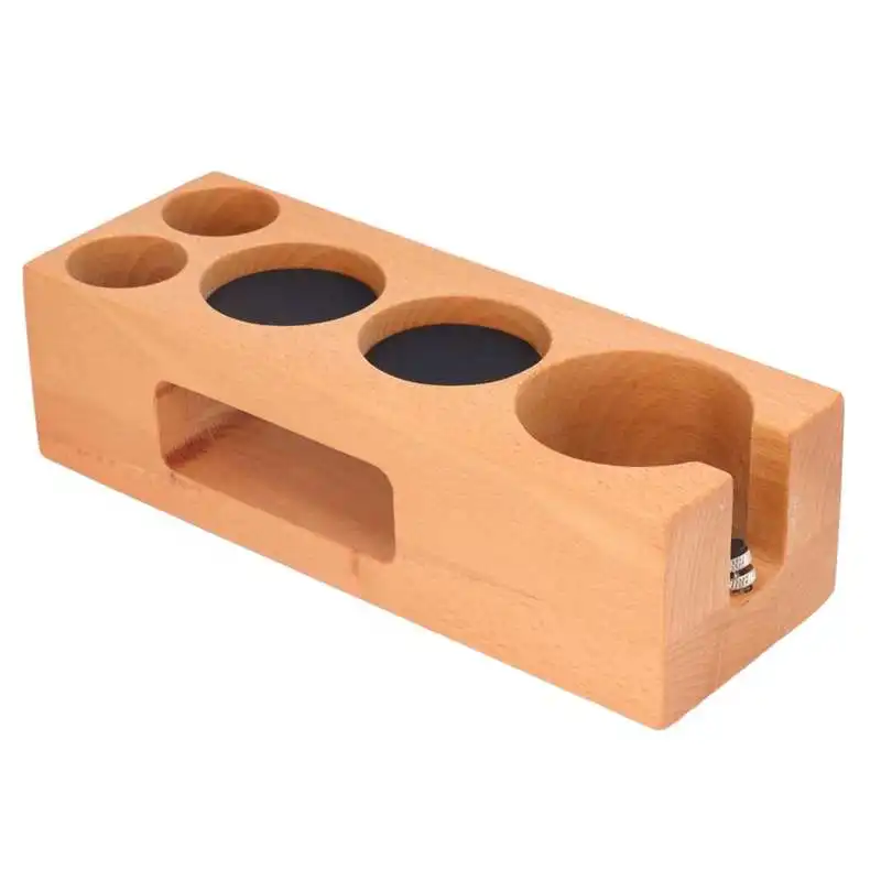 

Подставка для коврика для темпера для кофе, изысканный деревянный держатель для фильтра для кофе, многофункциональный держатель для кофема...