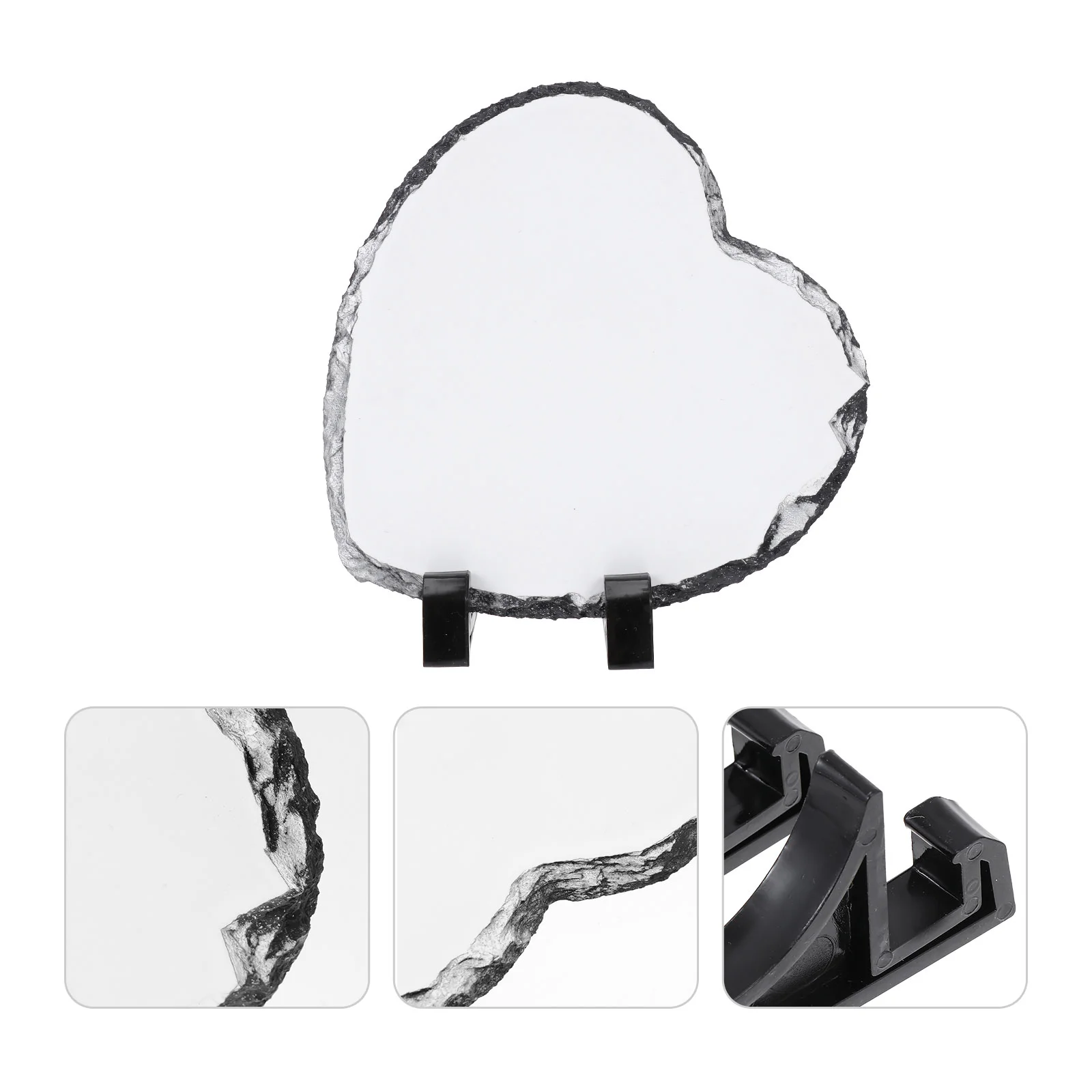 

Frame Photo Slate Picture Personalized Plaque Heart Blank Sublimation Diy Natural Decorative Craft Frames Wall Tabletop Shaped