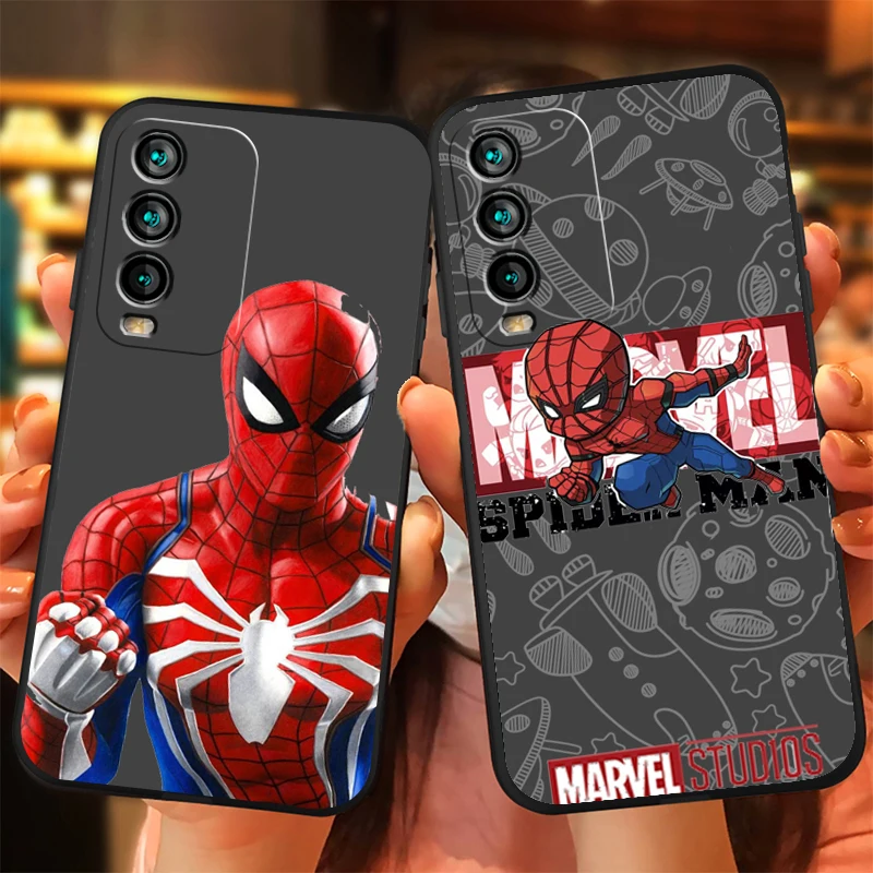 

Marvel Lron Spiderman Phone Cases For Xiaomi POCO F3 X3 GT M3 Pro X3 NFC Redmi Note 10 10Pro 10S Coque Funda Carcasa Back Cover