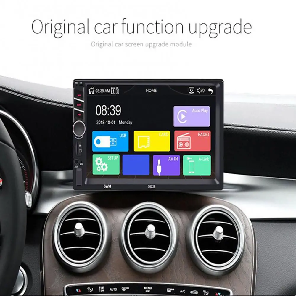 

Автомобильный mp5-плеер, FM-радио, Bluetooth, Φ, 7-дюймовый сенсорный экран, автомобильный Bluetooth-медиаплеер с поддержкой TF-карты для автомобиля