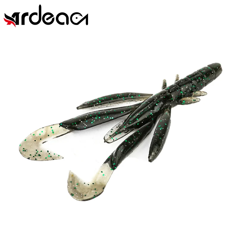

Ardea Crayfish Worm Soft Bait 115mm/5pcs Silicone Shrimp Swivel Twintails Wobblers Lobster Swimbait Artificial Bass Fishing Lure