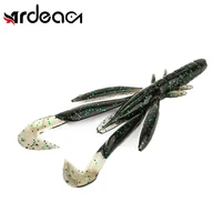 ardea crayfish worm soft bait 115mm5pcs silicone shrimp swivel twintails wobblers lobster swimbait artificial bass fishing lure