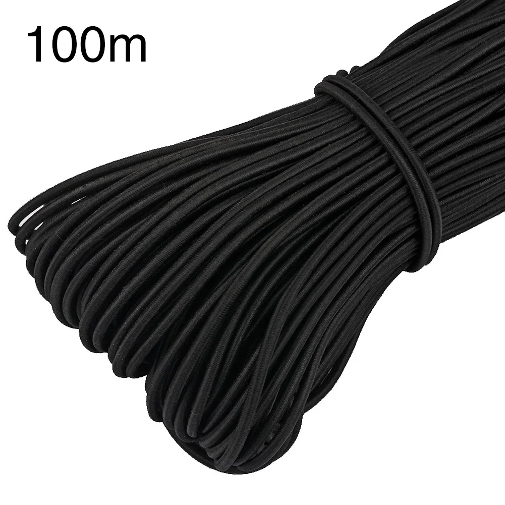 

100 м многофункциональная легко разрезаемая швейная эластичная лента круглая домашняя бижутерия для изготовления маски веревка для одежды ...