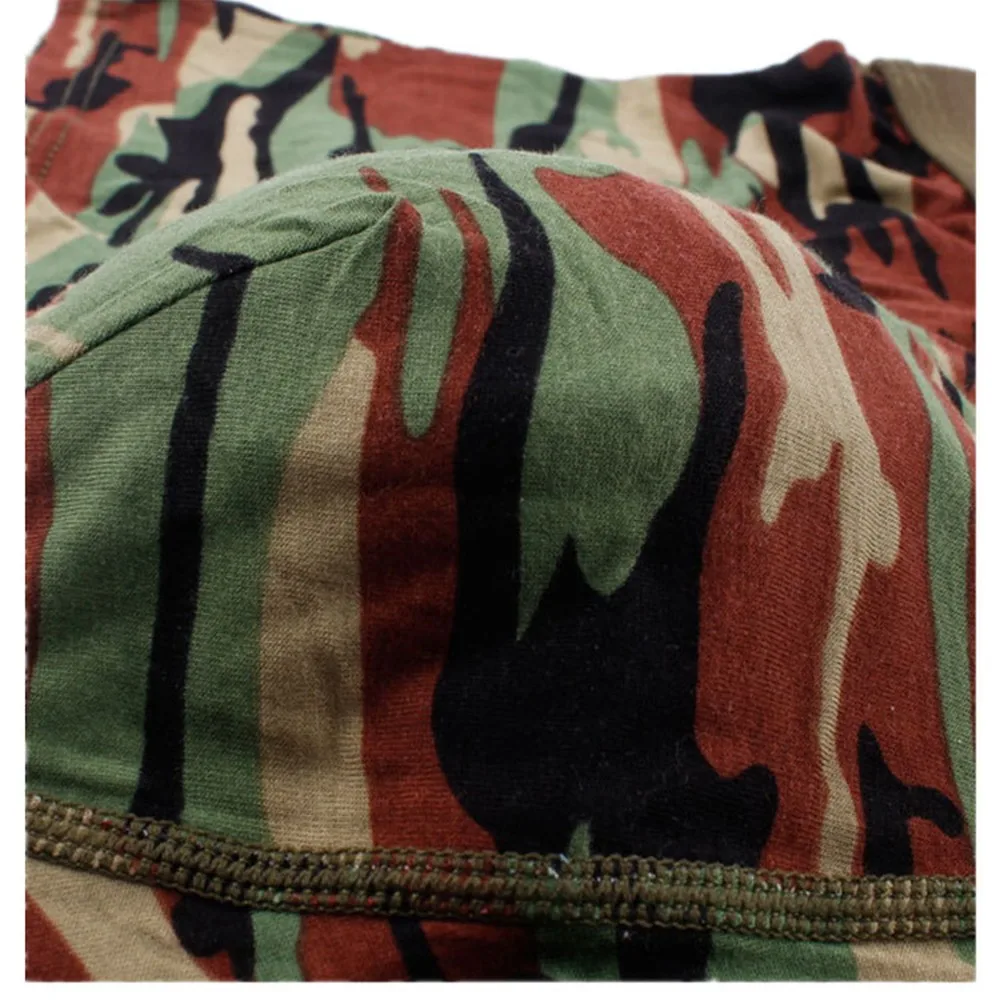 Men Camouflage Boxershorts U Convex Pouch Lingerie Underpants Stretch Panties Breathable Underwear High Elastic Boxers