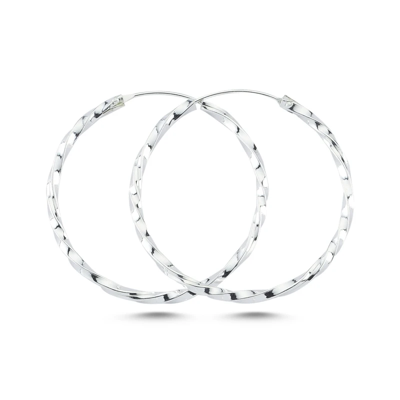 

Серебряные серьги-кольца 925 пробы 40 мм