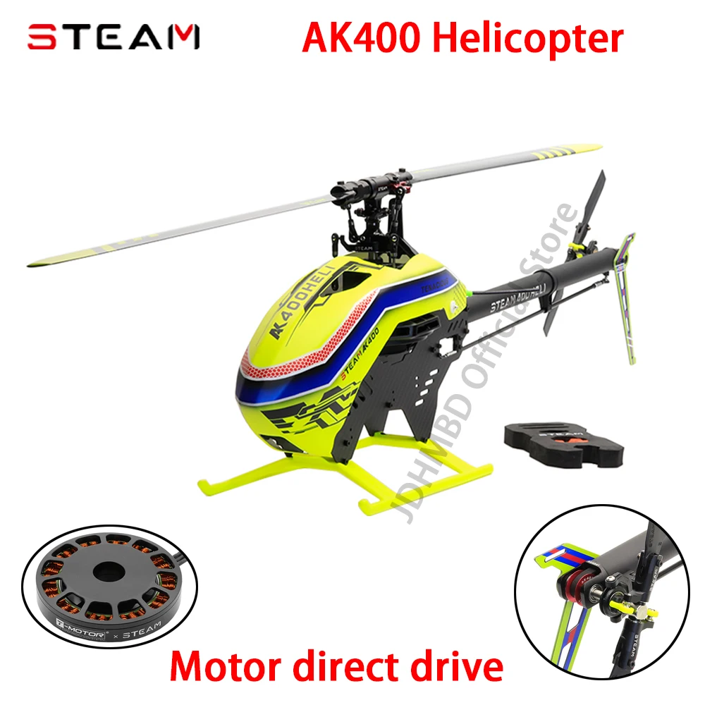 

Stem AK400 Legend 6CH 3D Direct Drive Brushless Motor 380 Class Flybarless RC Helicopter Kit Version