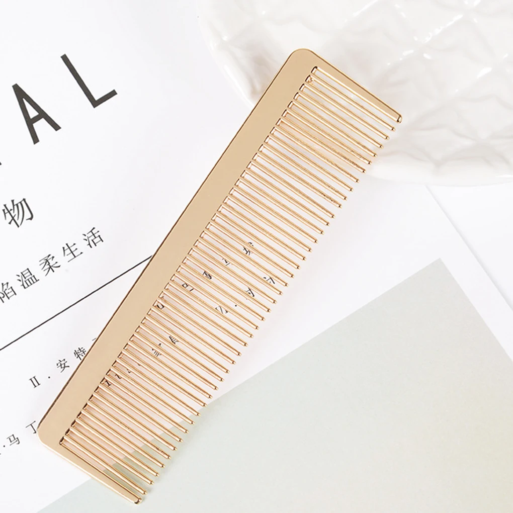 

Металлическая тонкая зубчатая зеленая Золотая Мужская Женская Мужская Парикмахерская карманная щетка для волос