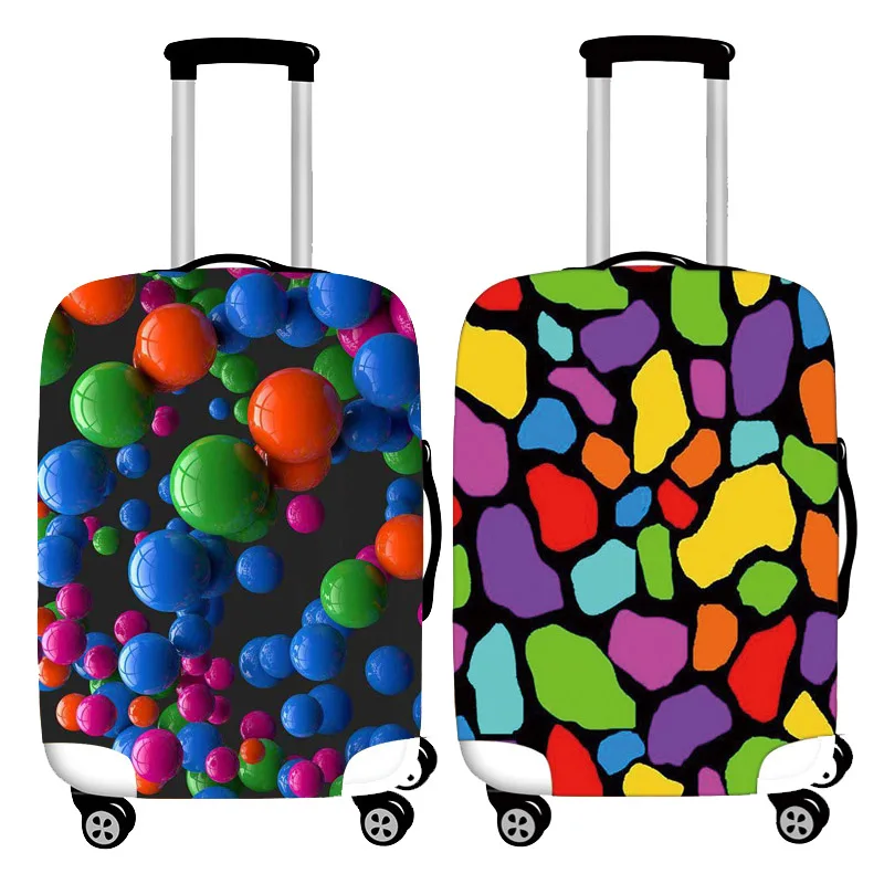 Thicken Luggage Cover Vivid Colors Elastic Baggage Cover Suitable for 19 To 32 Inch Suitcase Case Dust Cover Travel Accessories