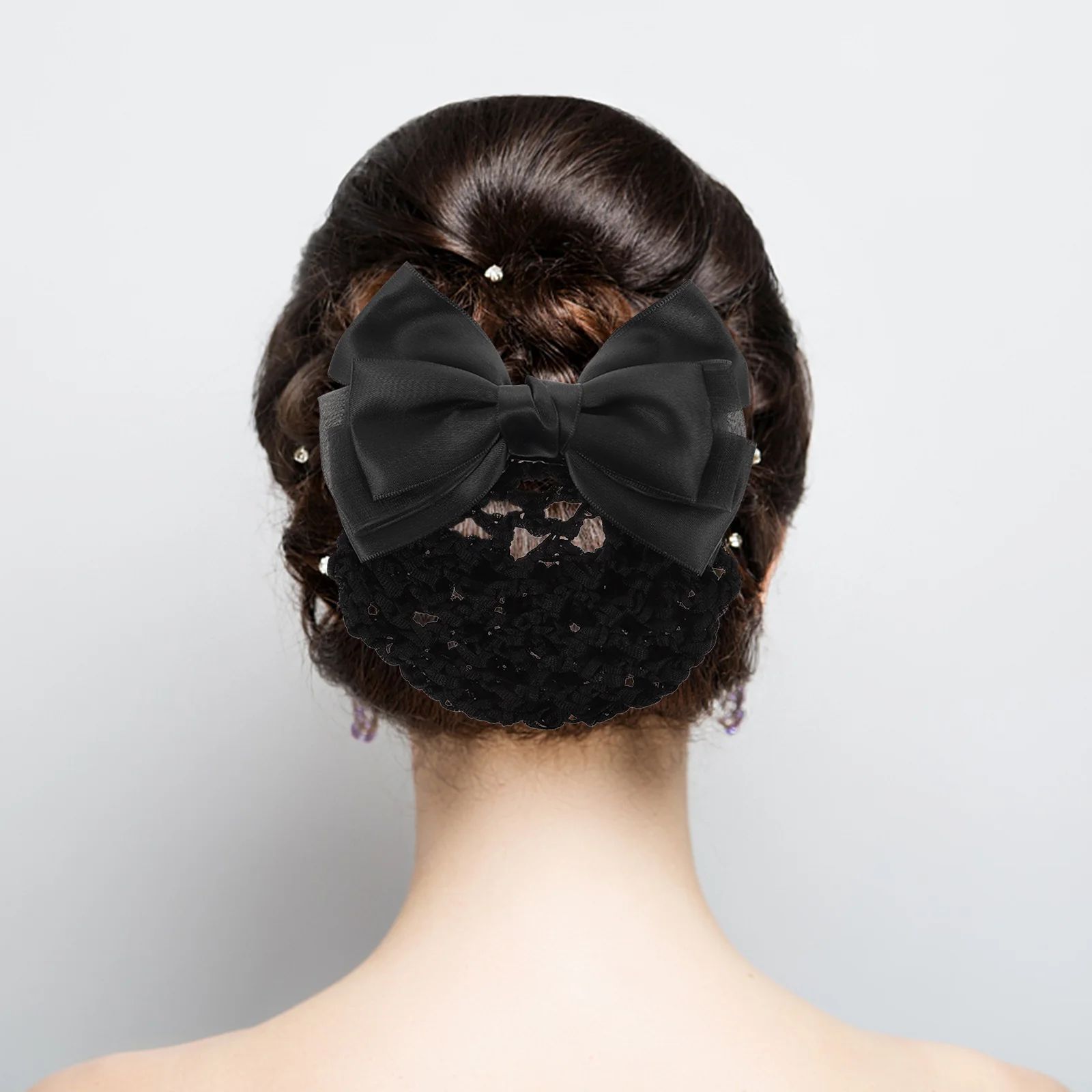 

2 Pcs Hair Net Bun Nets Ballet Holder Women Accessories Toppers Cover Profession