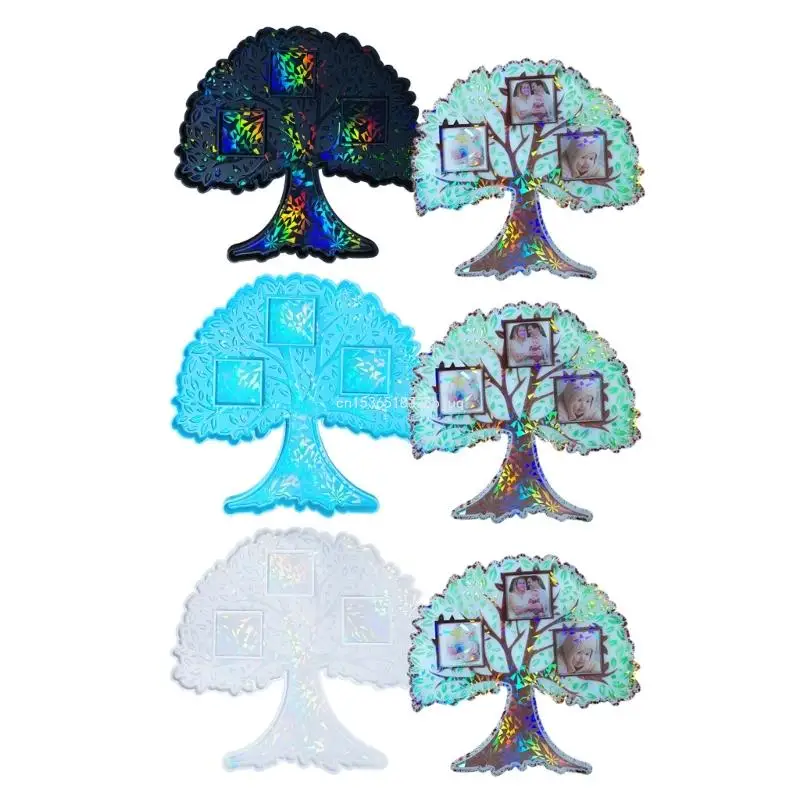 DIY фоторамка силиконовая форма большое дерево настенное украшение для рабочего