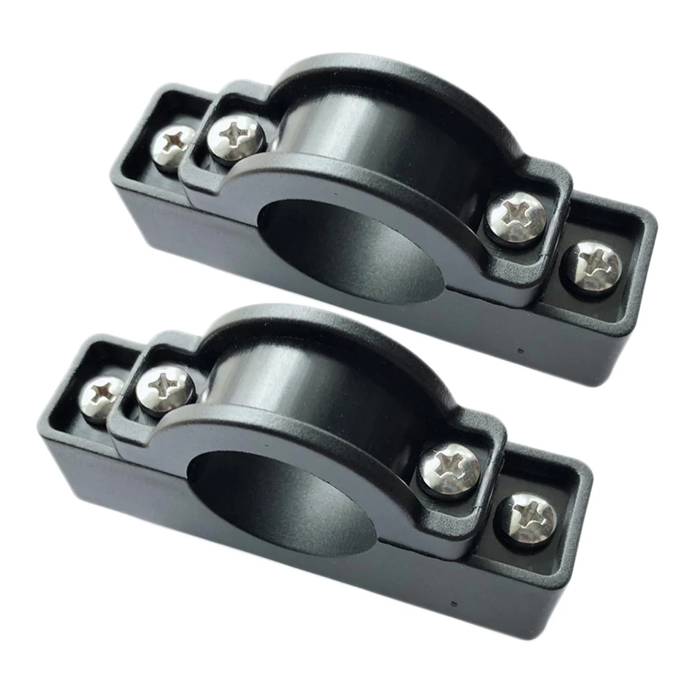 

Durable Mounting Brackets Holder Pole Clip Outrigger Mount Reliable Replacement Standing Versatile Use Black Boat