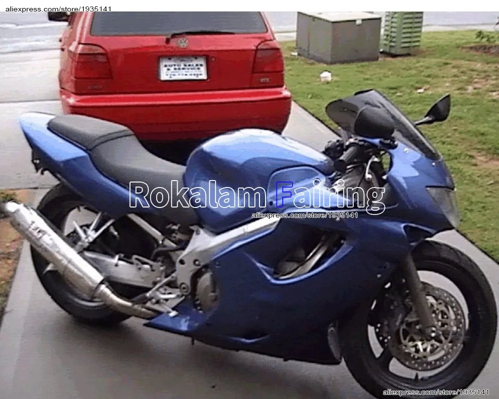 Комплект обтекателей для мотоцикла Honda CBR600 F4 99-00 (1999-2000) синего цвета из ABS-пластика (литье под давлением) (art.: 3920d91f40097) - 3920d91f40097