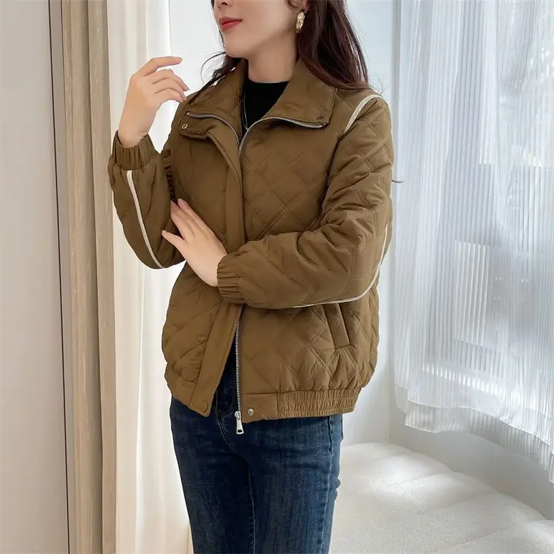 Женская зимняя стильная теплая хлопковая куртка повседневные пальто с