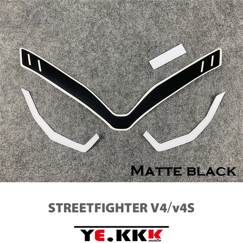 

Street Fighter Head Shell Sticker Head Decal Logo Original Factory Re-engraving For Ducati DUCATI STRETETFIGHTER V4 V4S
