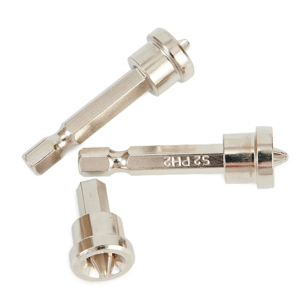 

6pcs Magnetic Positioning Screwdriver Bits 25/50MM Woodworking Screw Hex Shank Anti-skid Positioning Bit Batch Head