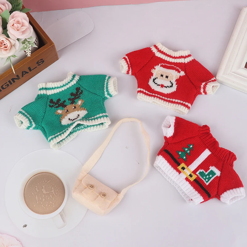 

20-30cm teddy bear doll duck Christmas series sweater Bag Plush Animal Dolls Clothes Children's Toys Birthday Gifts 2022