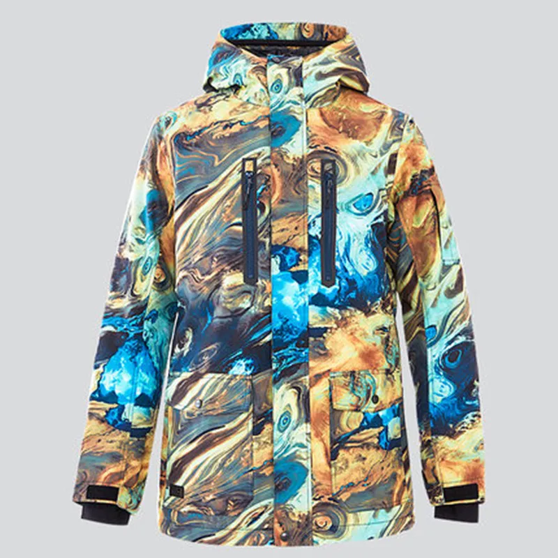 

GSOU SNOW Men Ski Jacket Snowboard Clothing Winter Coat Windproof Waterproof Outdoor Sport Wear Winter Male Coat Thicken