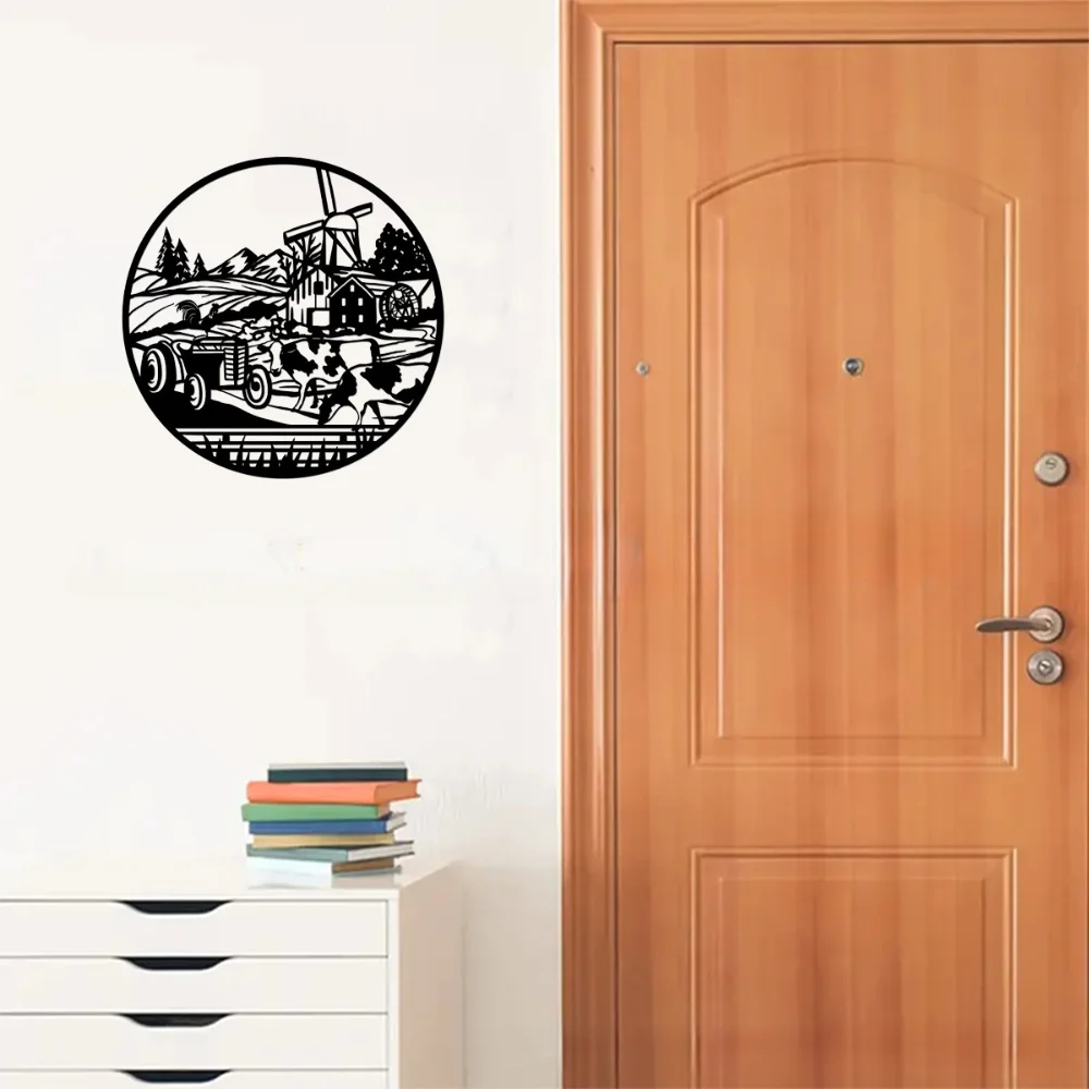 Металлический Настенный Художественный Дефект Петуха И Коровы В Шикарном