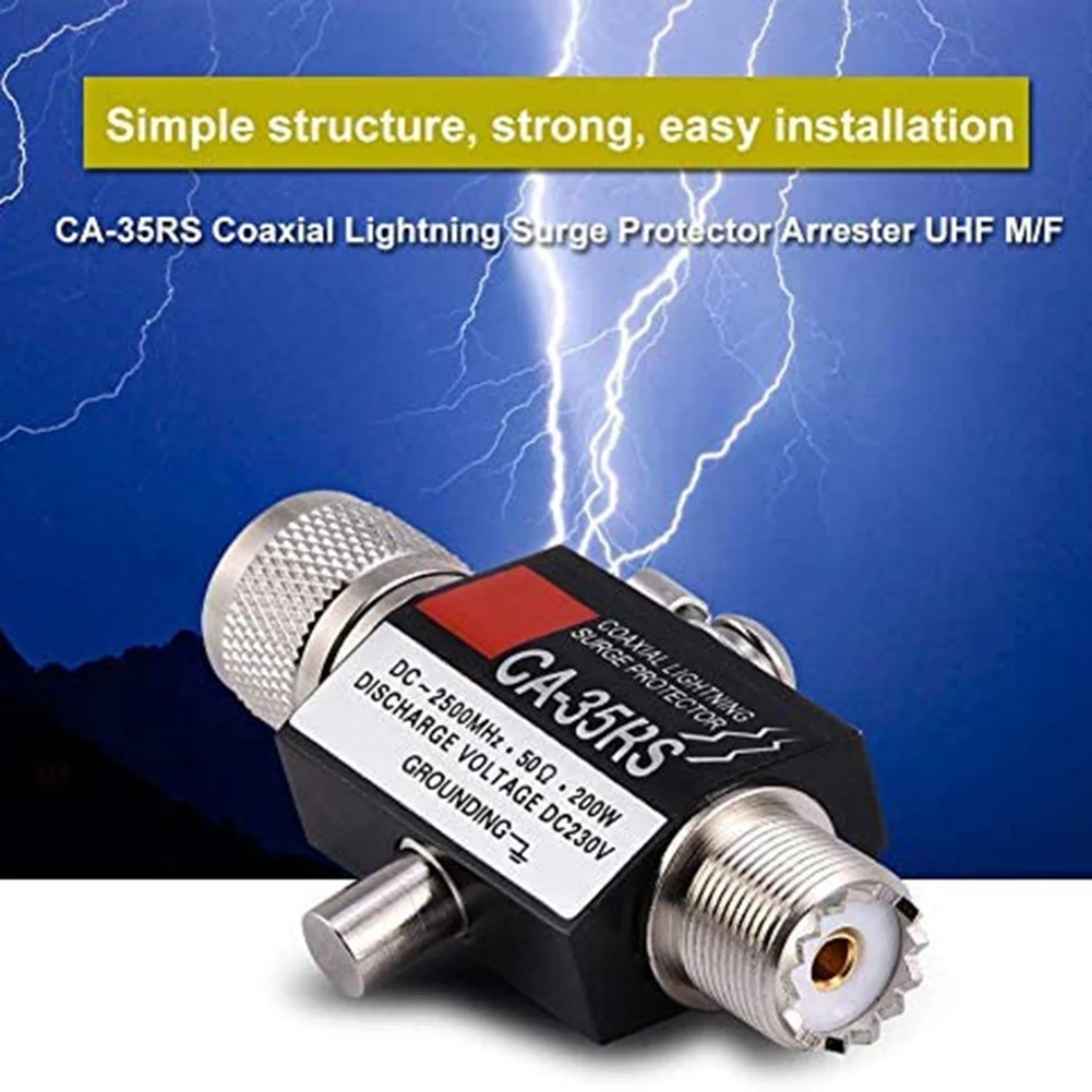 Коаксиальный предохранитель UHF от перенапряжения штекер-гнездо увч разъем