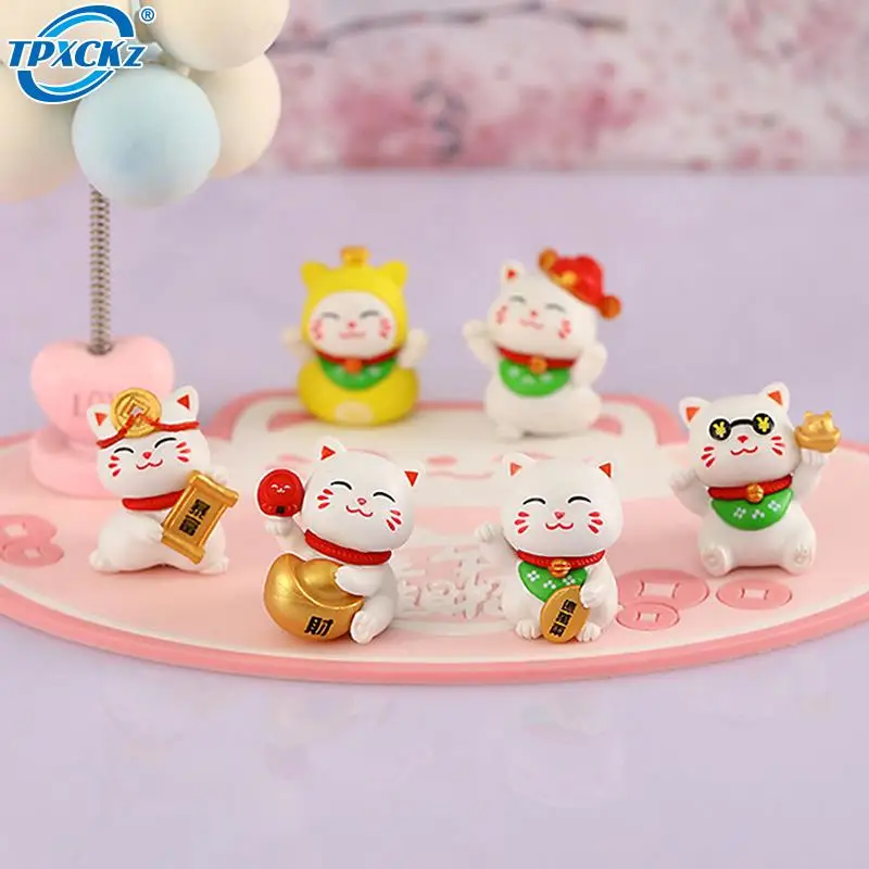 

1 шт. Симпатичные Мультяшные счастливые кошки микро ландшафт пластиковый котенок микро ландшафт горшок культура инструменты садовые украш...