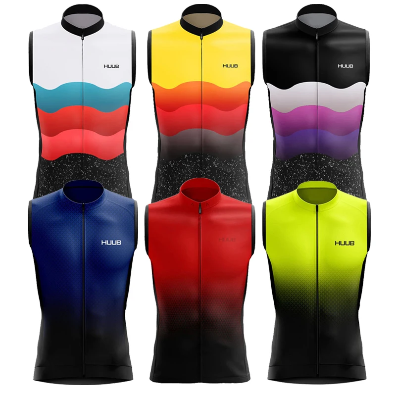 

Huub Mens Sleeveless Cycling Jersey Vest Bicycle Racing Clothes Mtb Vest Chubasquero Ciclismo Road Bike Waterproof Windbreaker