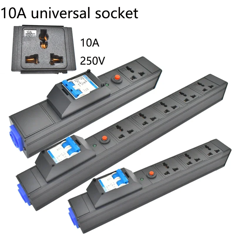 Фото PDU Power Strips Schuko Powerlink box audio 3P Авиационная вилка Универсальный выход SOCKET 20A Воздушный переключатель с защитой от перегрузки №1