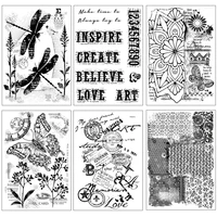 vintage background series clear stamps silicone stamp for diy scrapbookingcard making fun decoration supplies rubber stamp