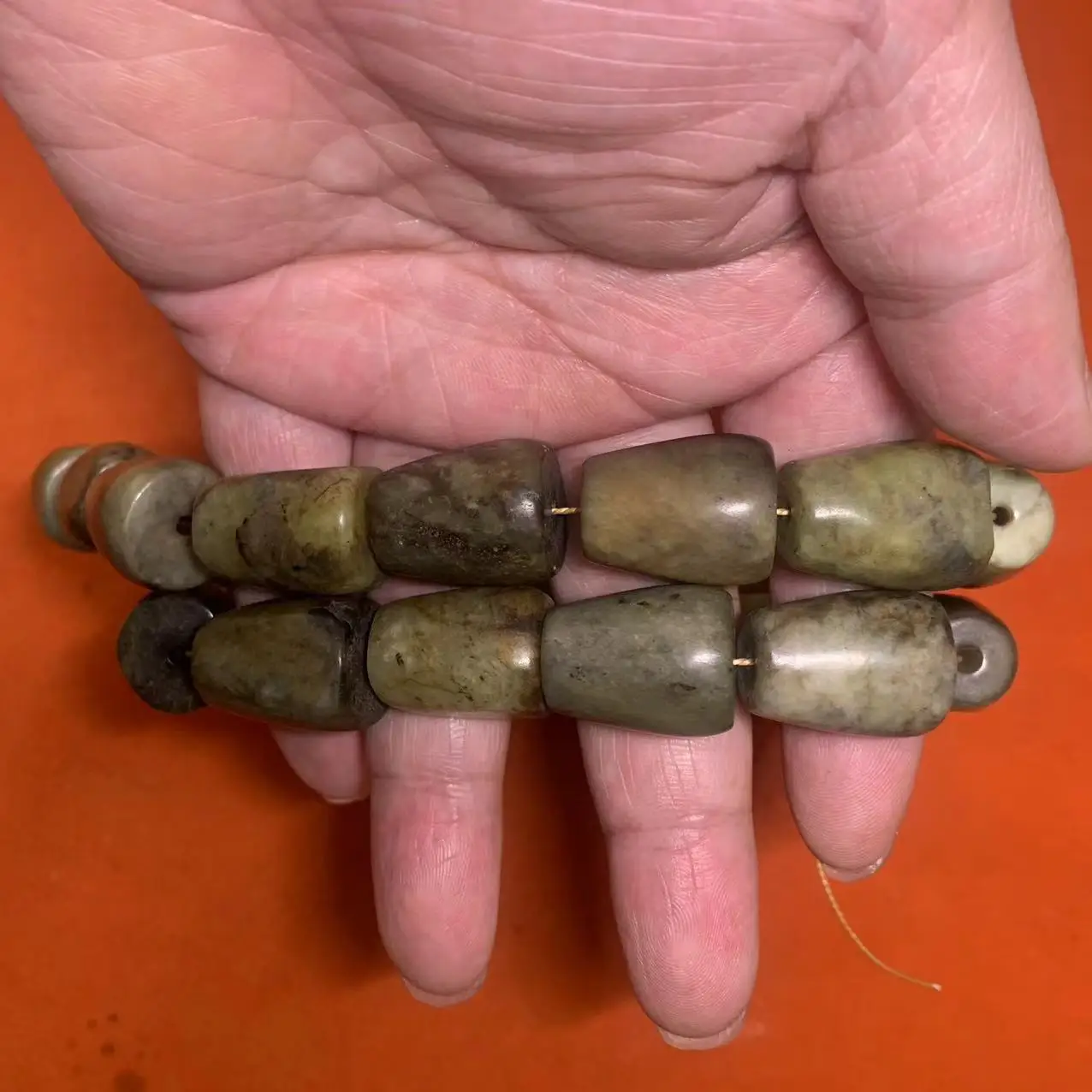 1pcs/lot natural hetian ancient jade handmade necklace happiness longevity auspicious blue white grease luster gem jewelry taki