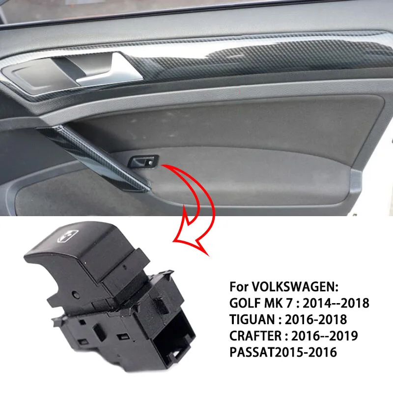 

Car Master Power Window Switch For Volkswagen Golf G TI 7 Passat B8 Tiguan T ouran 5G0959855H 5G0959855 5G0959855N 5G0959855M