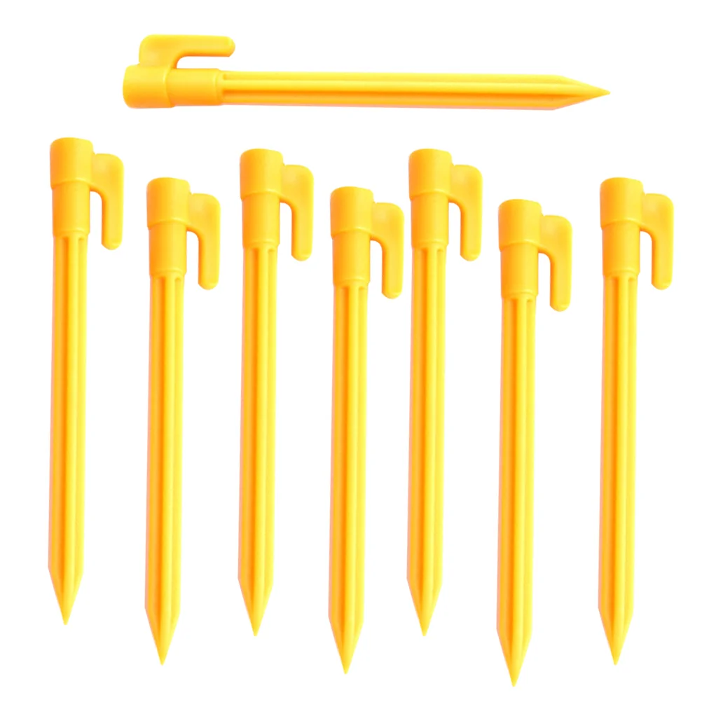 

100 Pcs ABS Tent Stakes Heavy duty lightweight Tent Pegs for Camping Hiking Canopy Gardening Trip