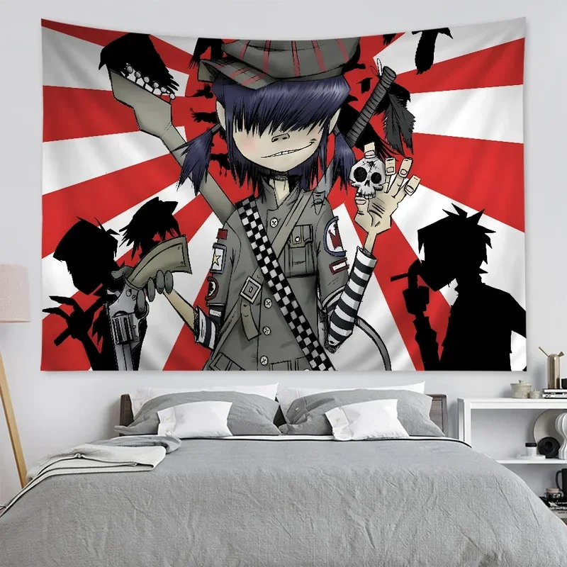 Настенные Ковры G-gorillaz в стиле хиппи искусство научная фантастика домашний декор