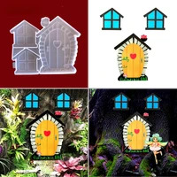 3d windows crystal epoxy resin mould diy handmade fairy garden decoration silicone mold children craft casting tools