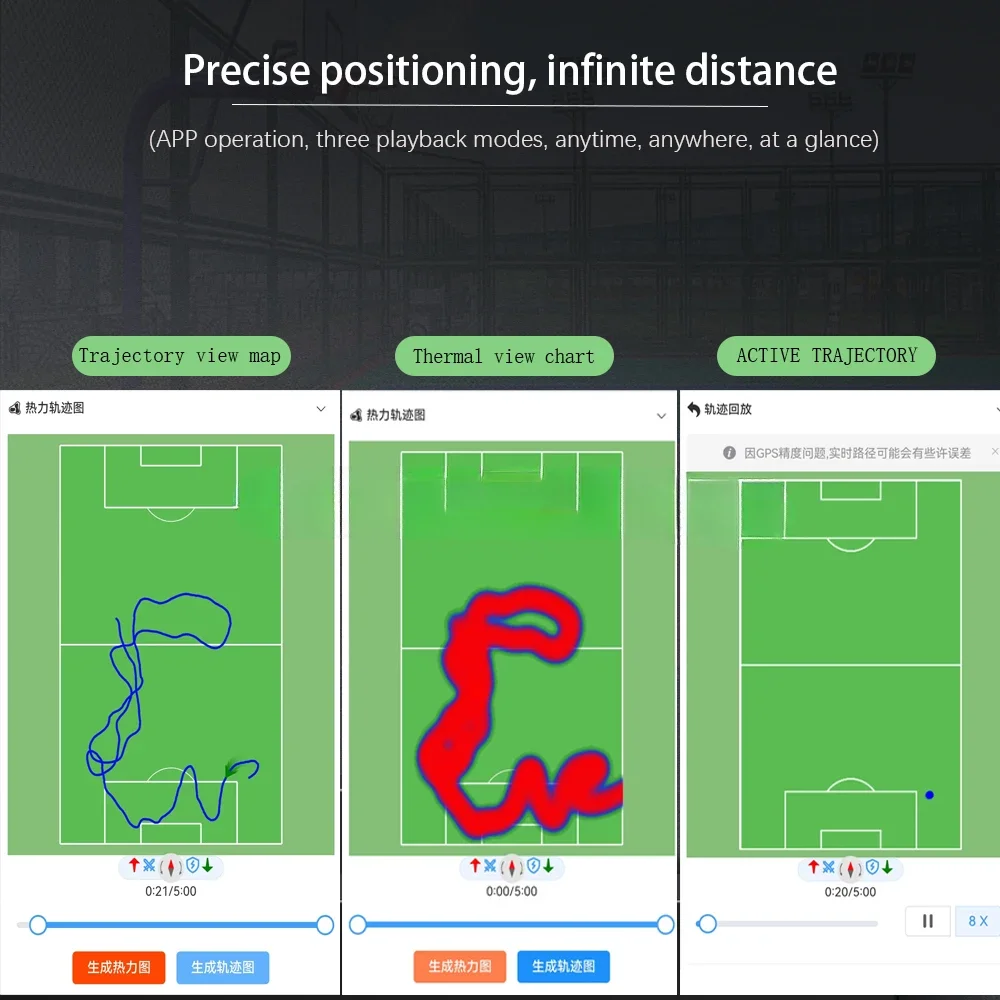 Серия спортсмен GPS Футбольный трекер активности Спортивная футбольная майка