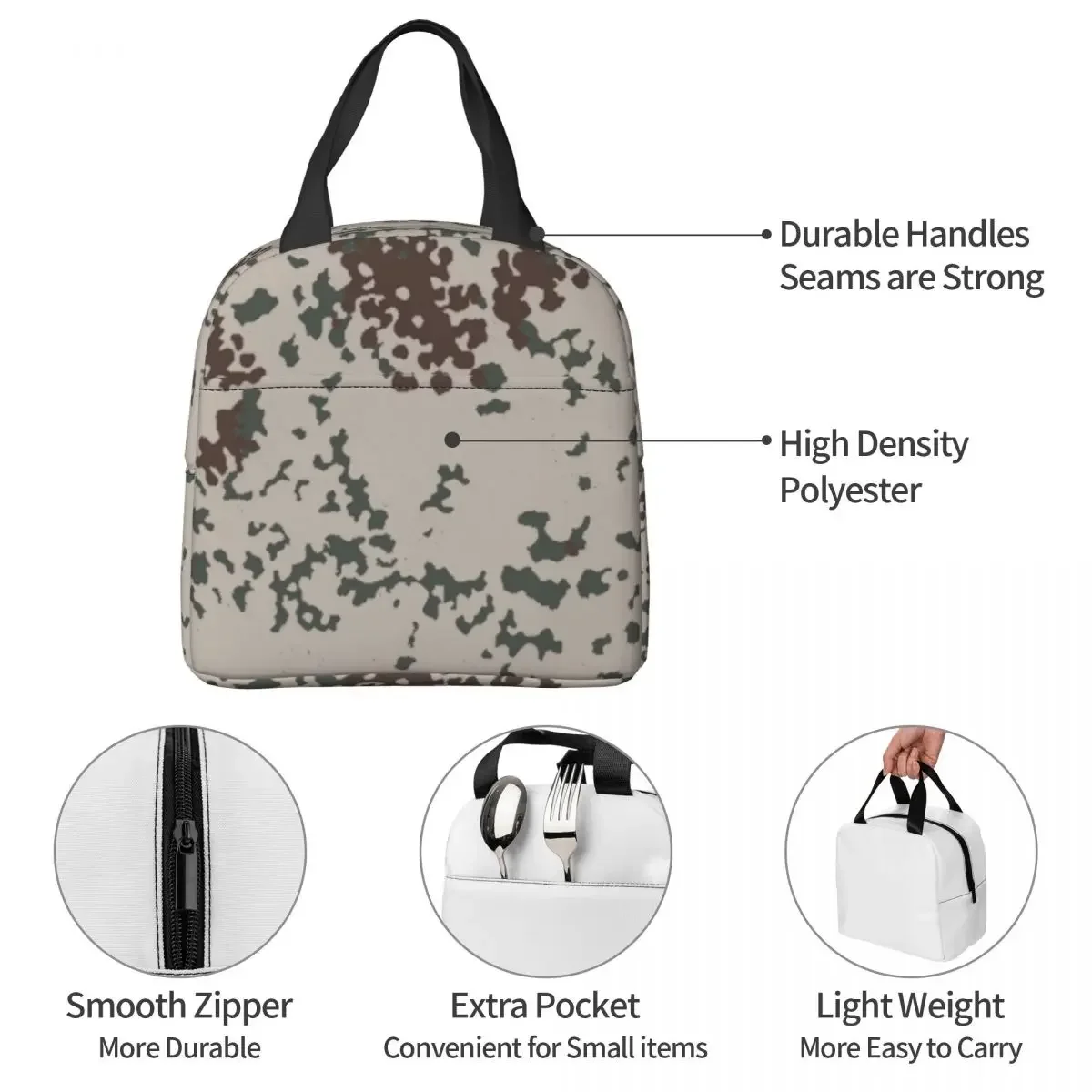 Камуфляжная Сумка Для Обеда Изолированная Тропическая Защитная Утечек Военная