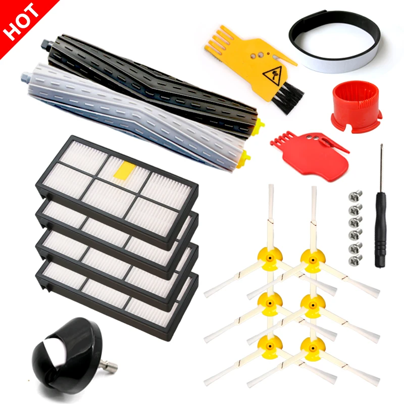 

side main brush Hepa filter Assembly Caster for iRobot Roomba 800 900 Series 980 960 890 880 870 860 Vacuum Cleaner accessories