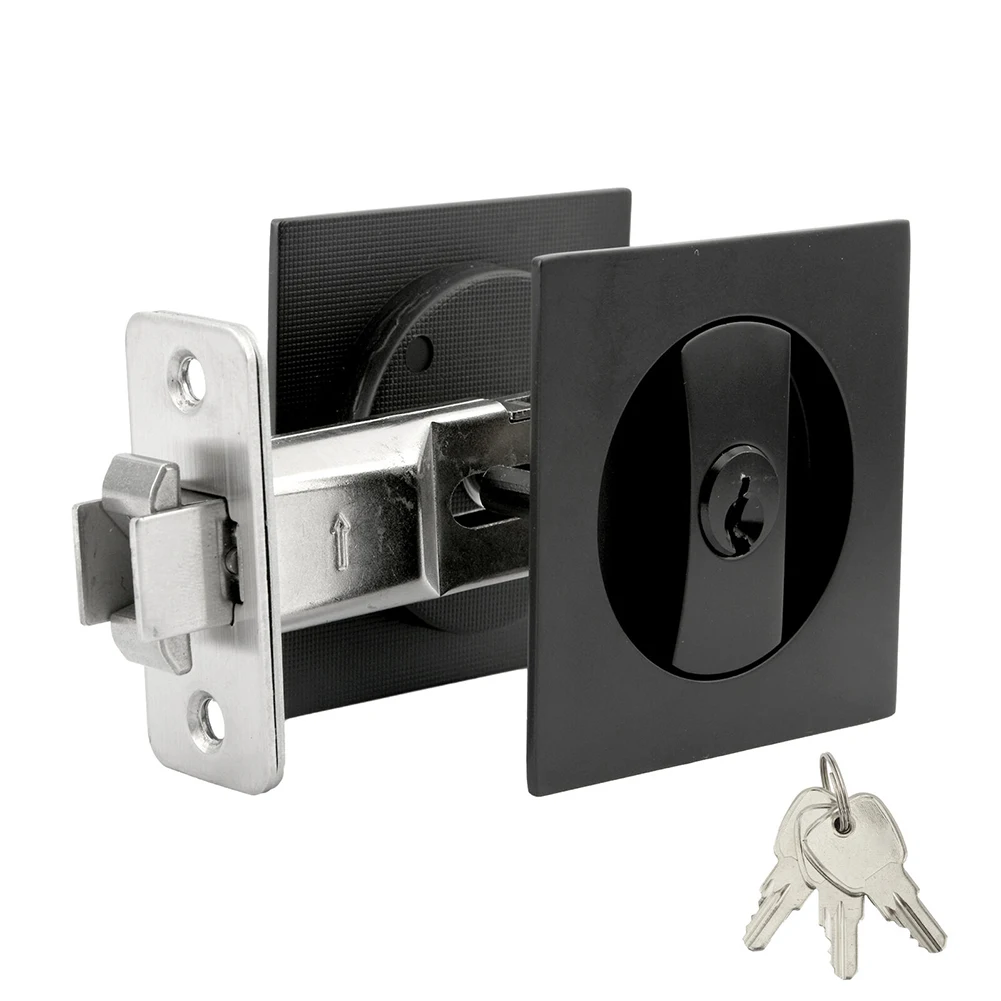 

Double Hook Pocket Door Lock Corridor Sliding Door Lock Hidden-Recessed Cup Install Door Handles Door Pulls Recessed Sliding