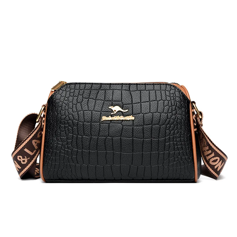 Женская маленькая сумка с широким плечевым ремнем2024Модная новая модная