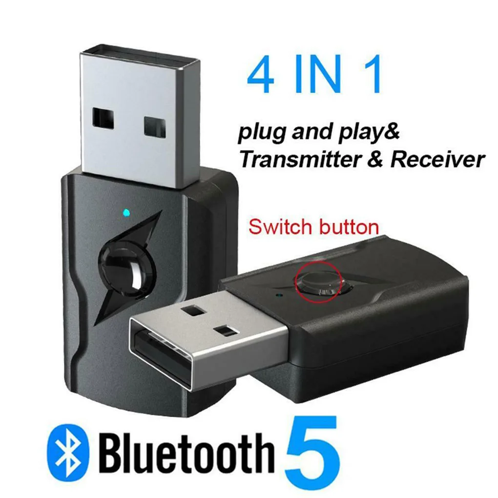 

M135 Bluetooth 5 0 Приемник AUX Bluetooth передатчик 4-в-1 USB беспроводной адаптер