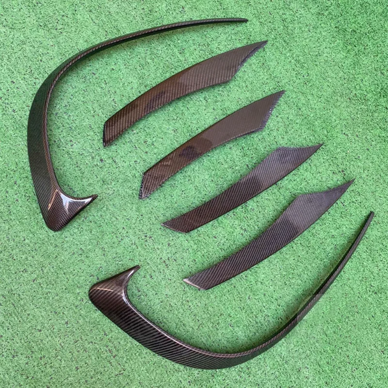 Углеродное волокно противотуманная фара решетка воздухозаборника декоративная