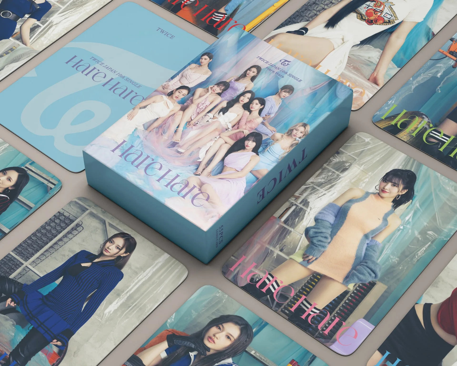 

55PCS Kpop Idol TWICE Lomo Cards New Album Hare Hare Photocards Photo Card Postcard MOMO SANA for Fans Collection Gift