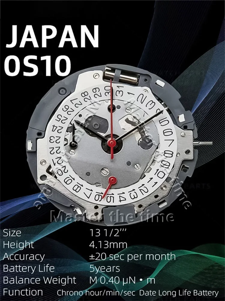 Новый подлинный механизм для часов 0S10 OS10 кварцевые автоматические детали