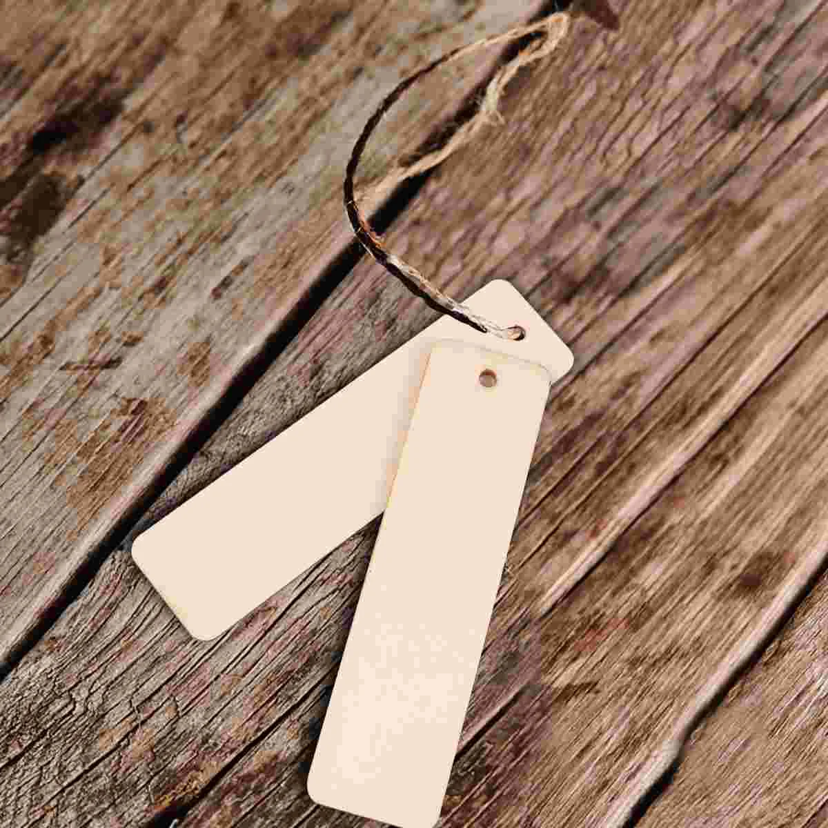 

40 Rectangles for Crafts Square Tags Xmas Tree Hanging Tags Blank Blank Gift Tags