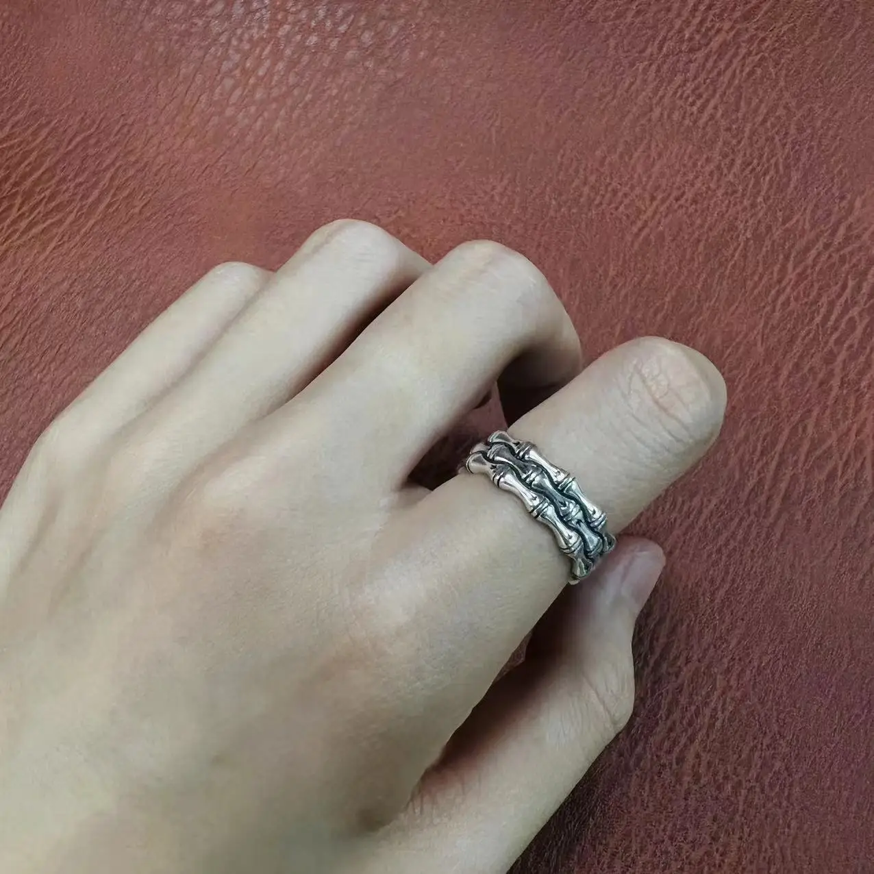 Кольцо из серебра 925 пробы в китайском ретро-стиле